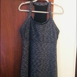 Black Athletic Sundress with Racerback